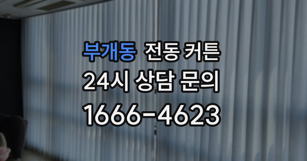 부개동 전동 커튼