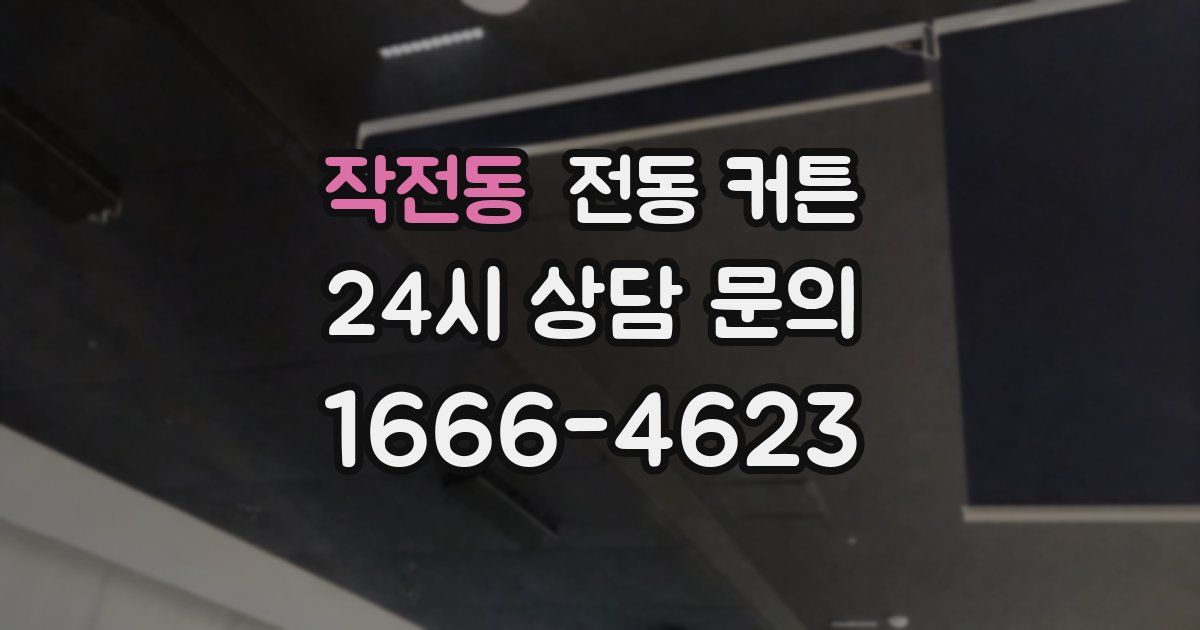 작전동 전동 커튼