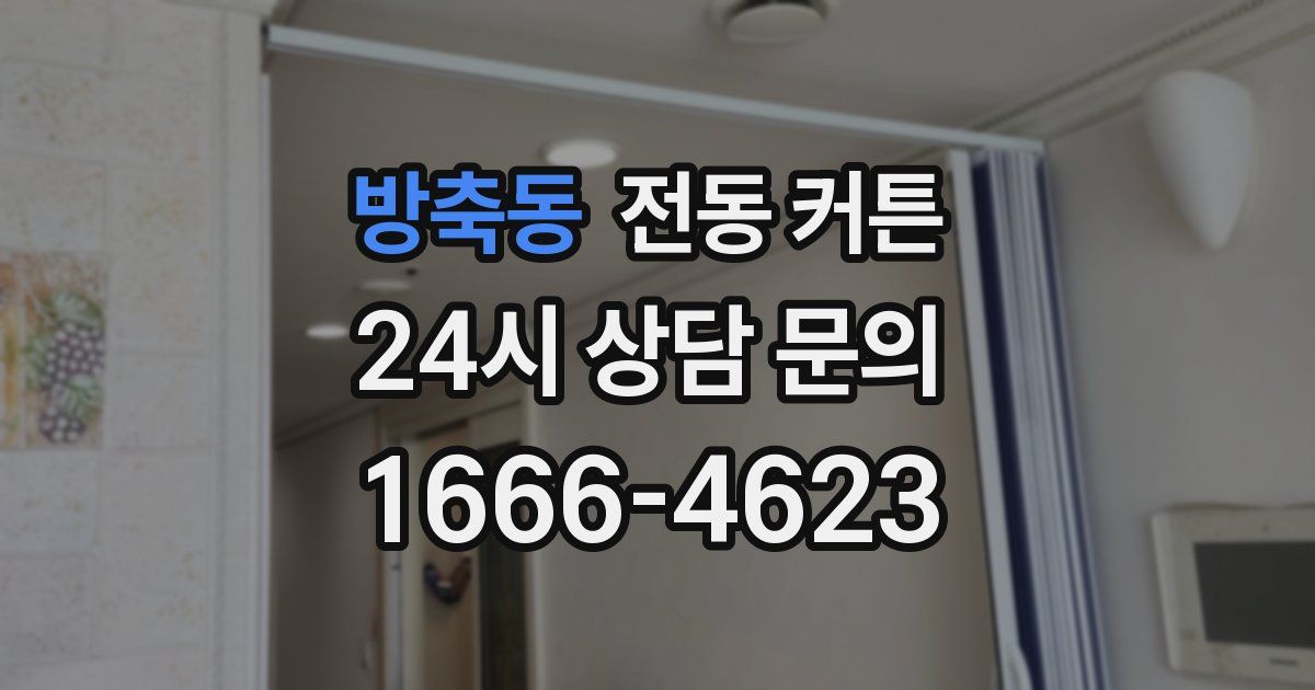 방축동 전동 커튼