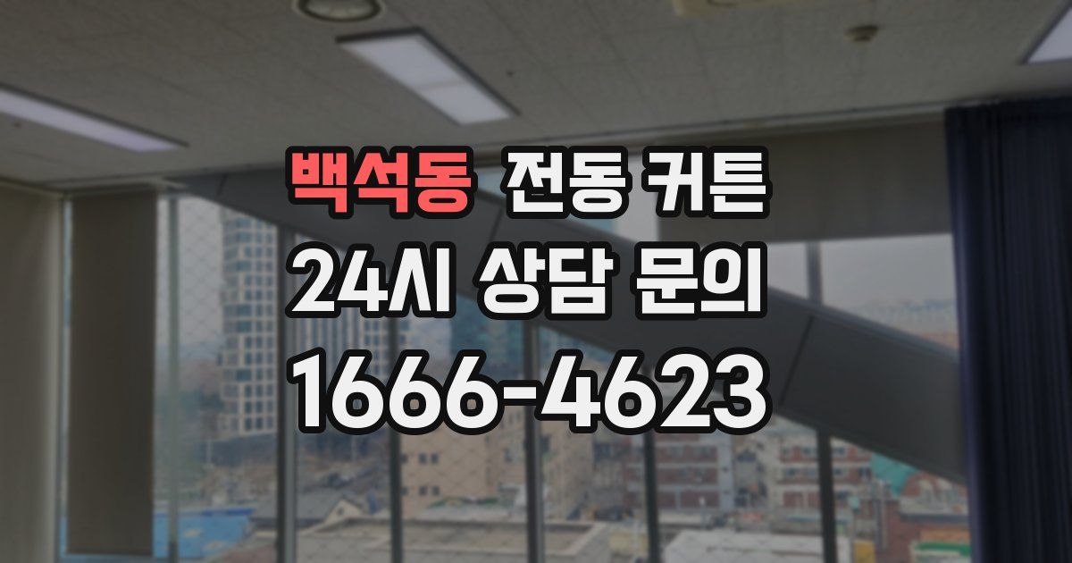 백석동 전동 커튼
