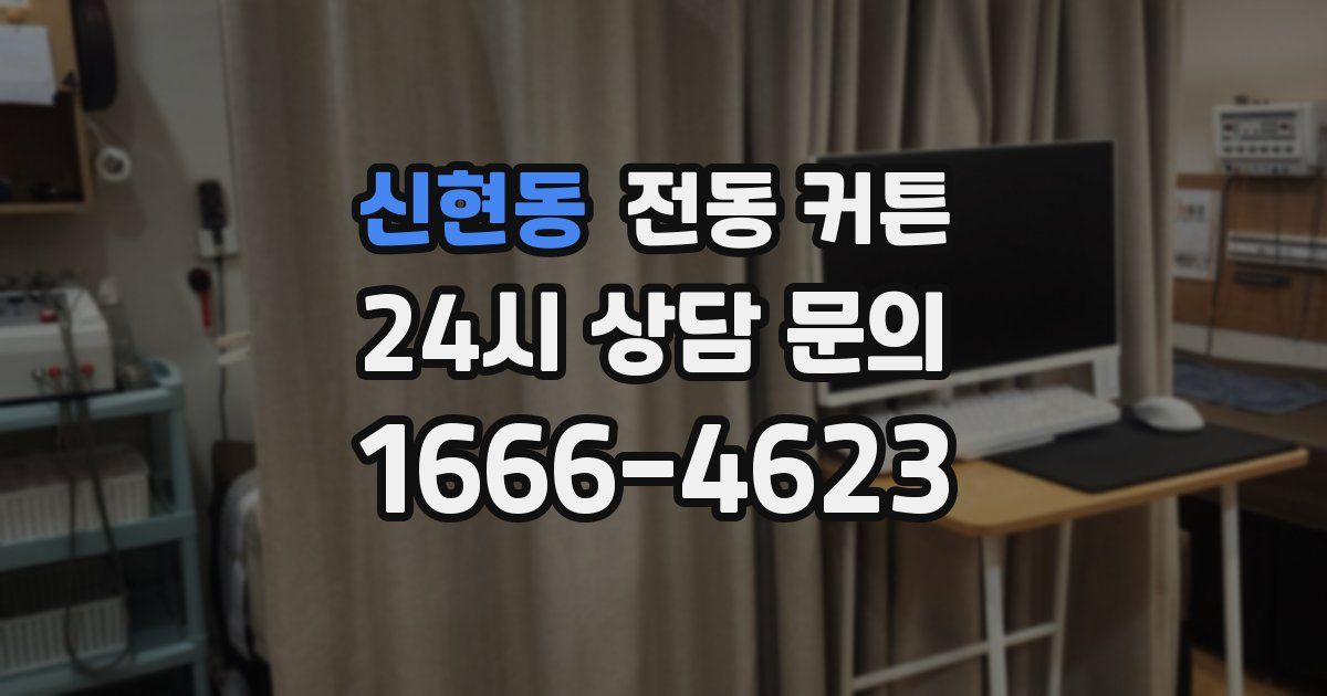 신현동 전동 커튼