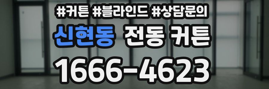 신현동 전동 커튼