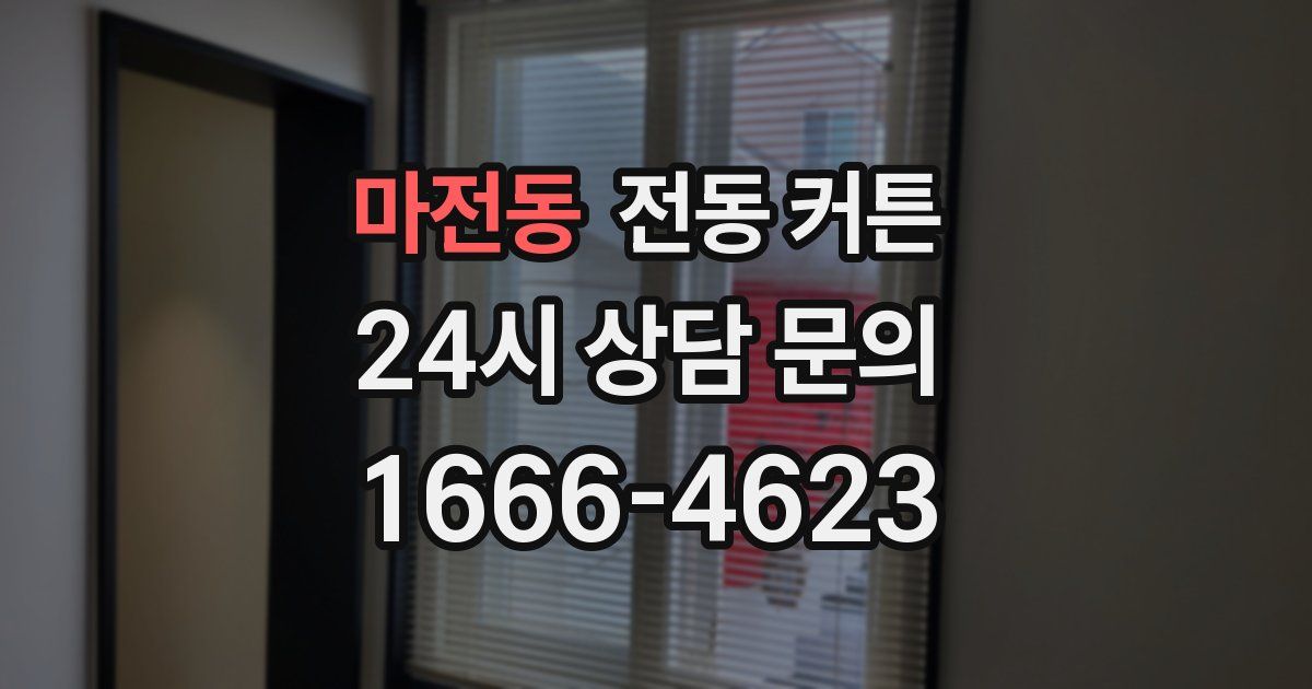 마전동 전동 커튼