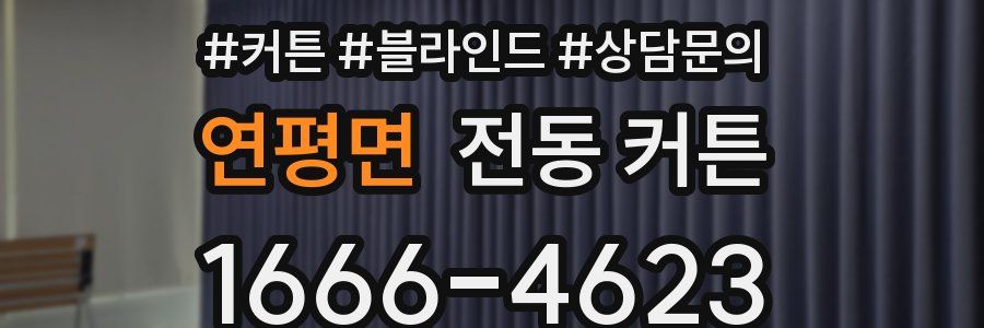 연평면 전동 커튼