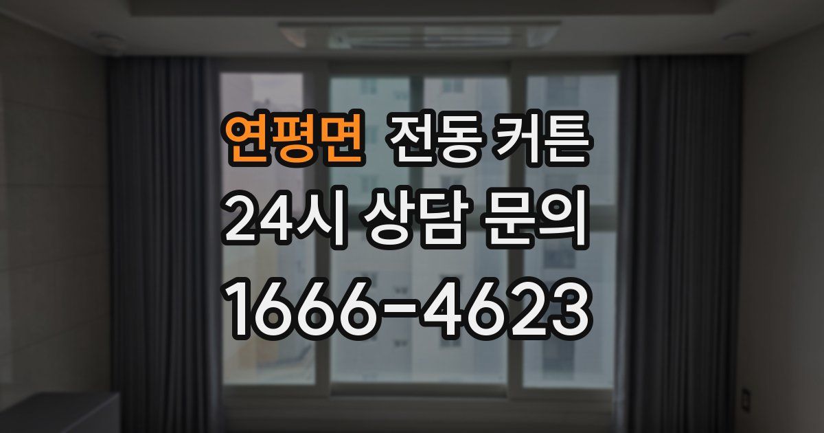 연평면 전동 커튼