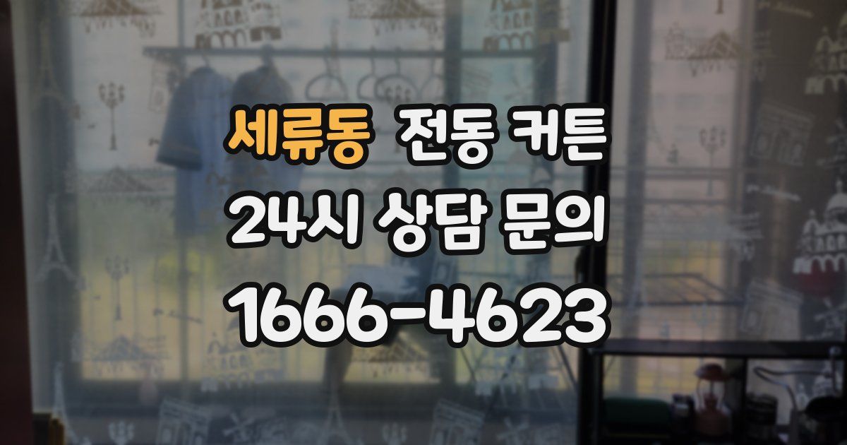 세류동 전동 커튼