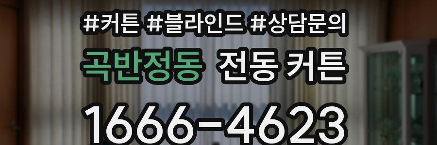 곡반정동 전동 커튼