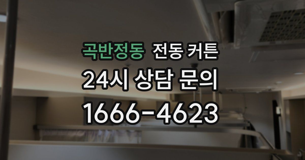 곡반정동 전동 커튼