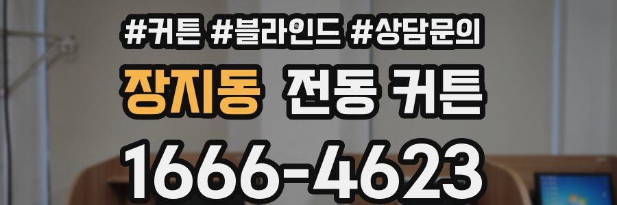 장지동 전동 커튼