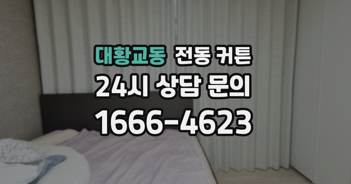 대황교동 전동 커튼