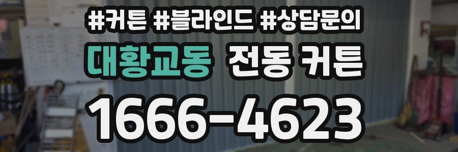 대황교동 전동 커튼