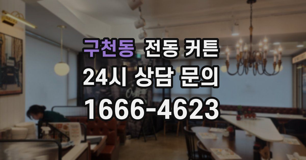 구천동 전동 커튼