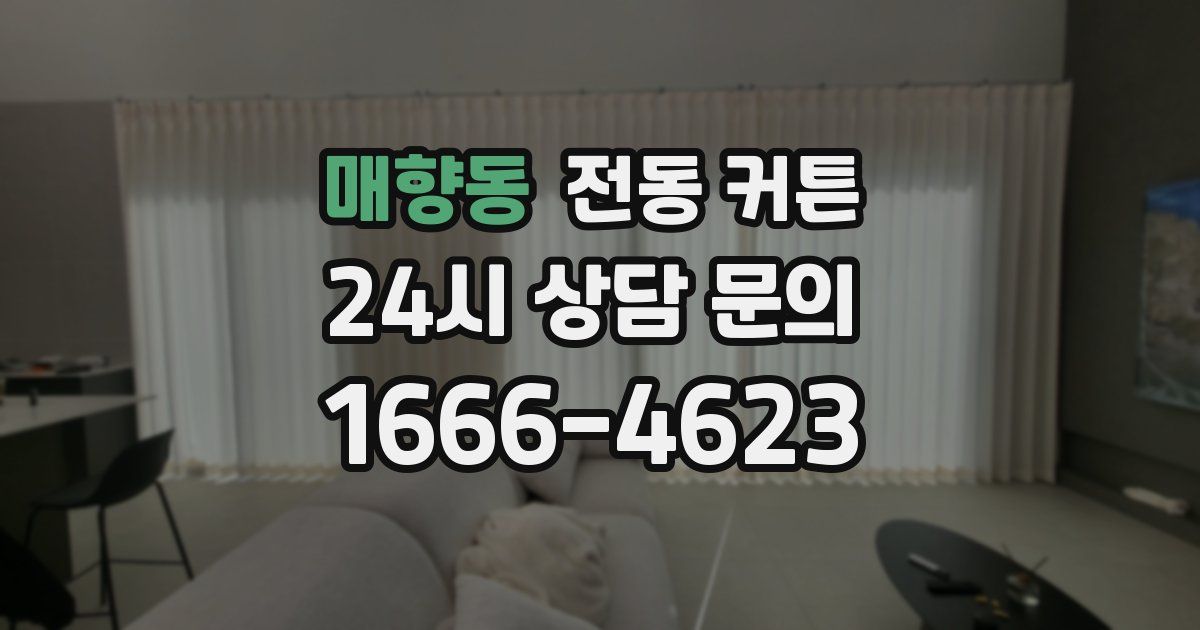 매향동 전동 커튼