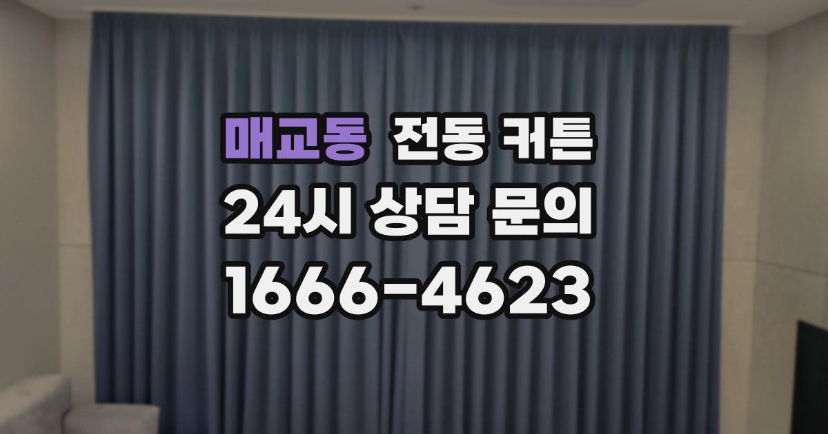 매교동 전동 커튼