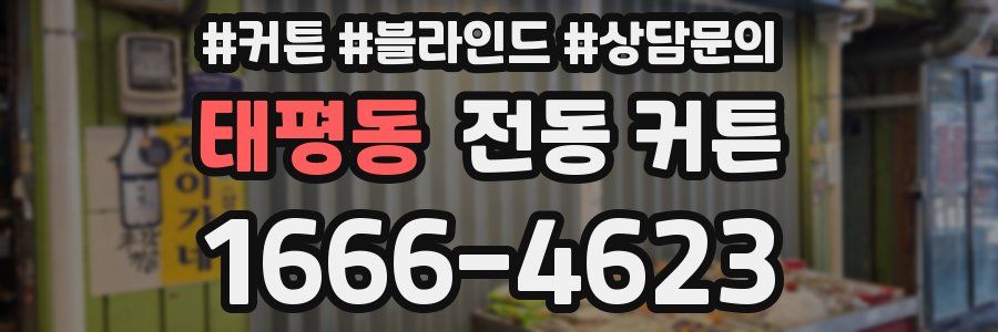 태평동 전동 커튼