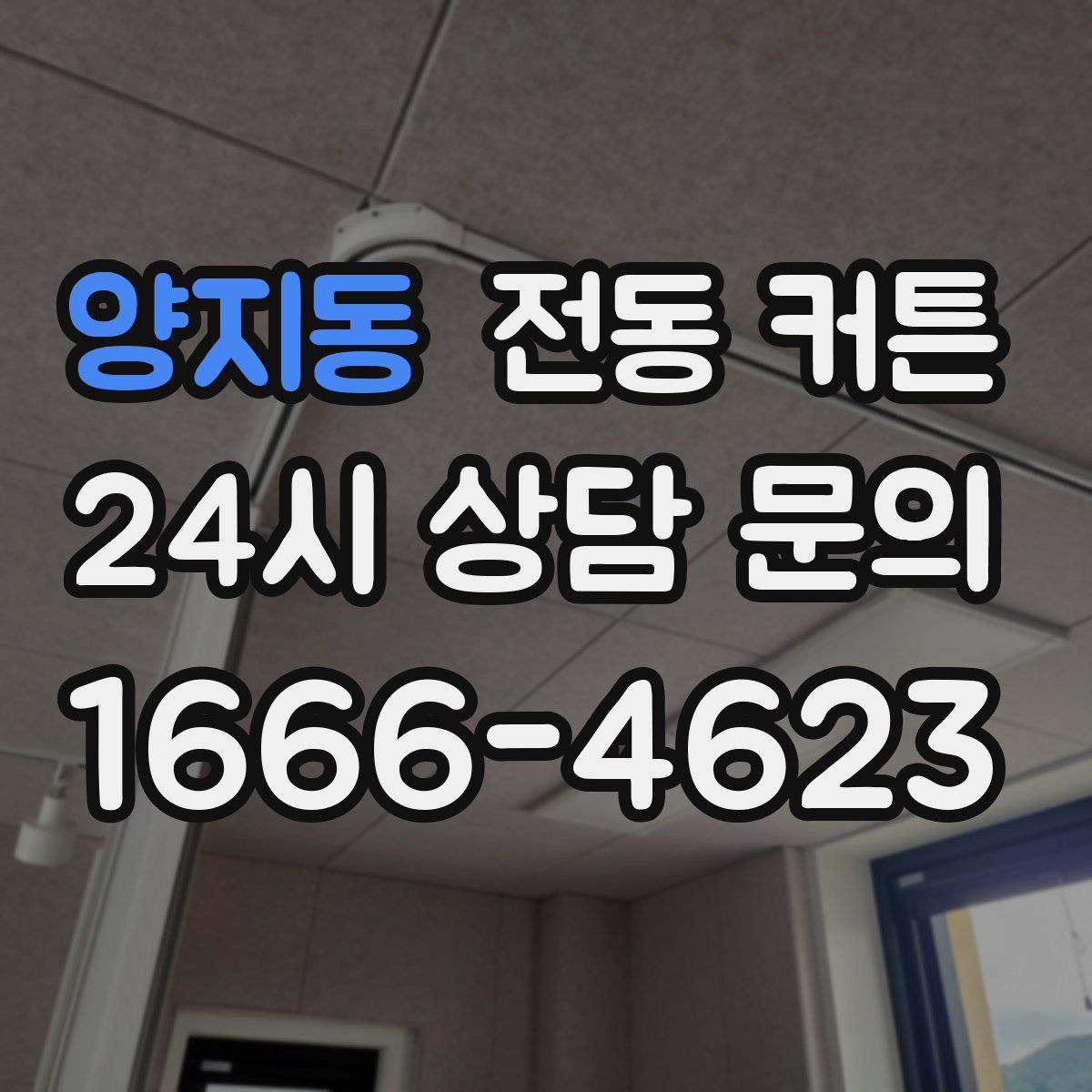양지동 전동 커튼