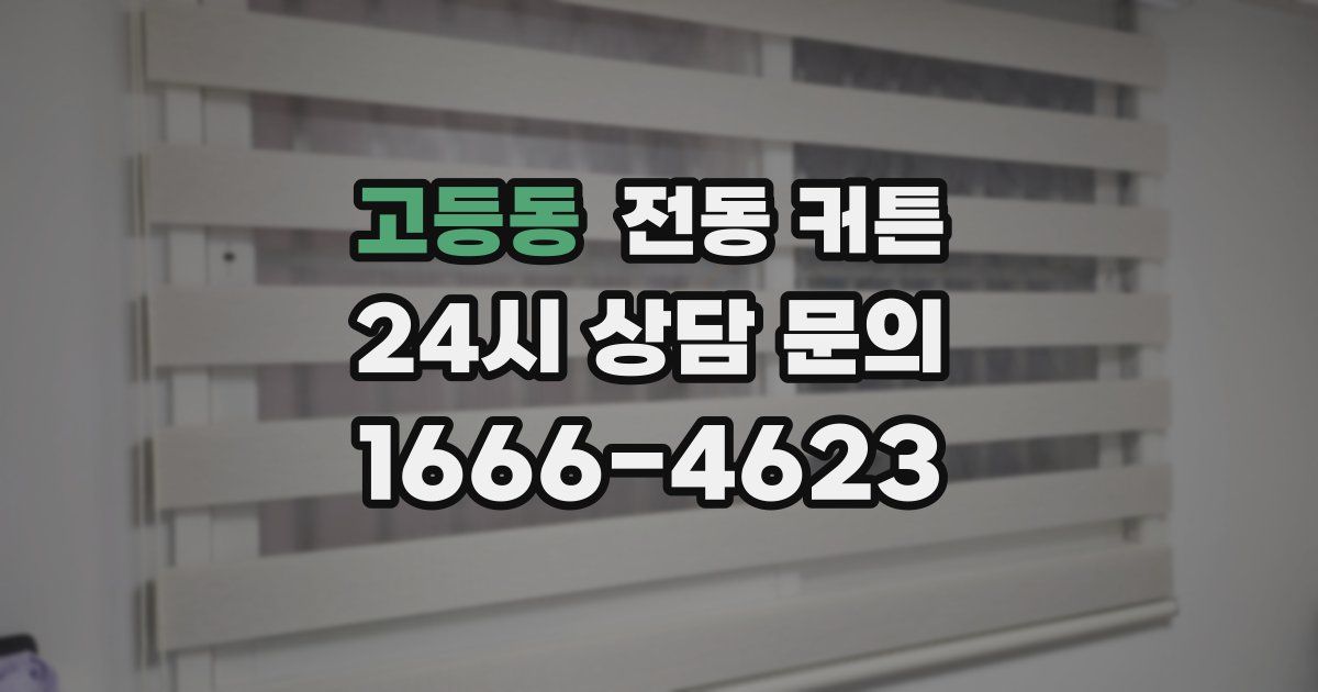 고등동 전동 커튼