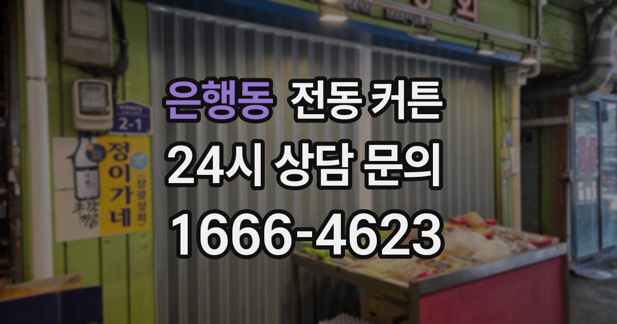 은행동 전동 커튼