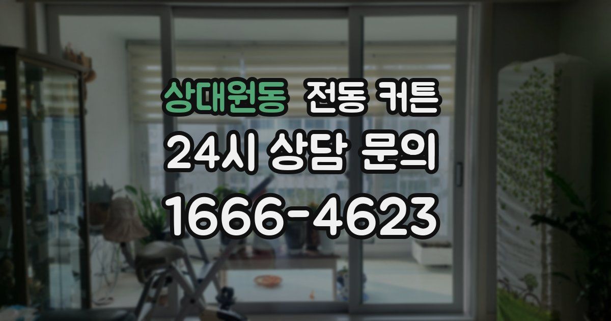 상대원동 전동 커튼