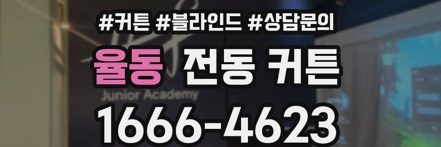 율동 전동 커튼