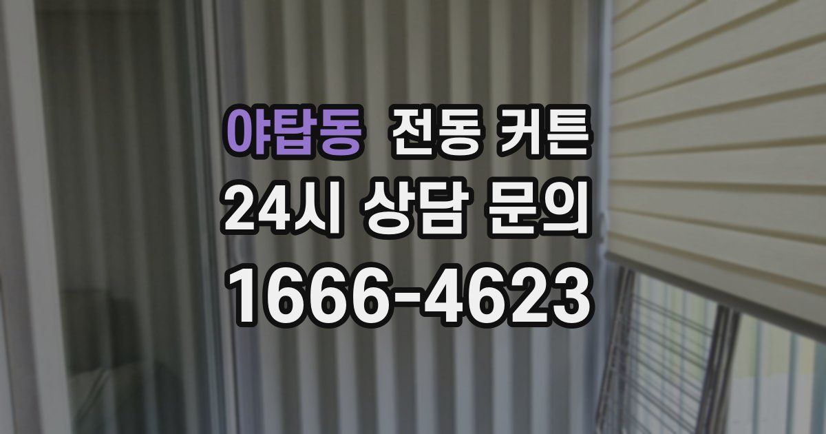 야탑동 전동 커튼