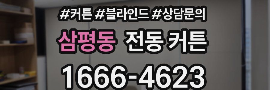 삼평동 전동 커튼