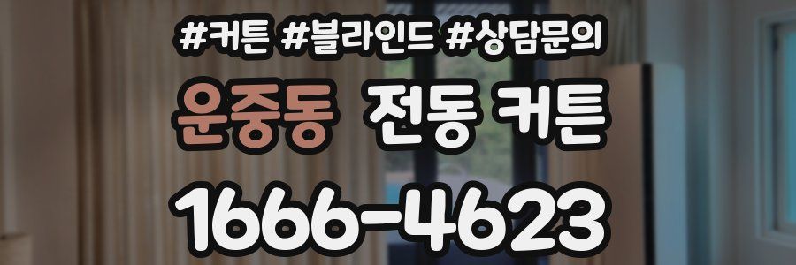 운중동 전동 커튼