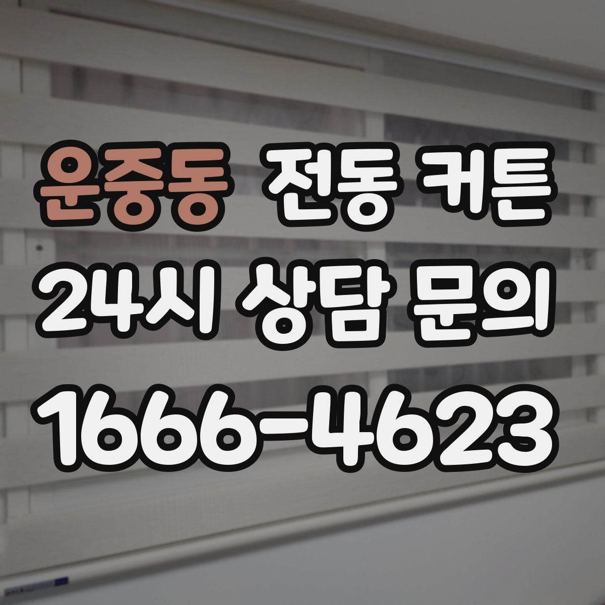 운중동 전동 커튼