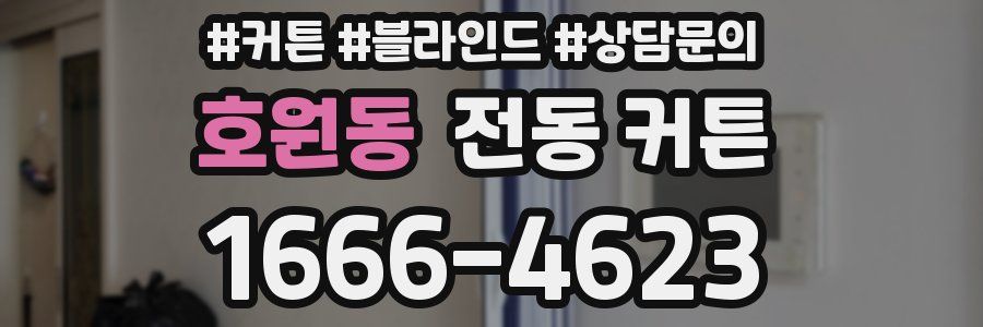호원동 전동 커튼
