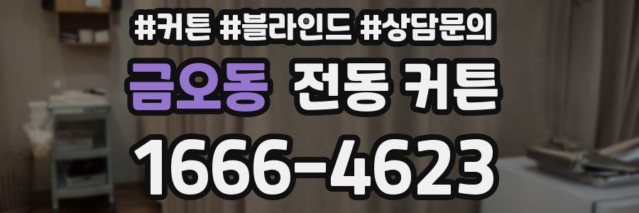 금오동 전동 커튼