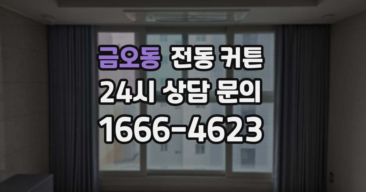 금오동 전동 커튼
