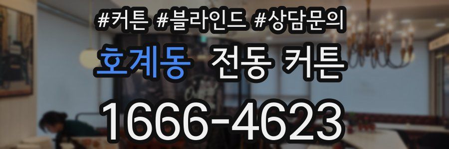 호계동 전동 커튼