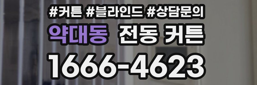약대동 전동 커튼