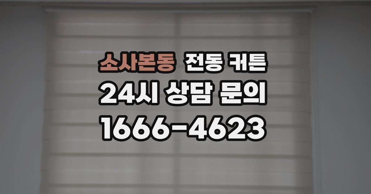 소사본동 전동 커튼