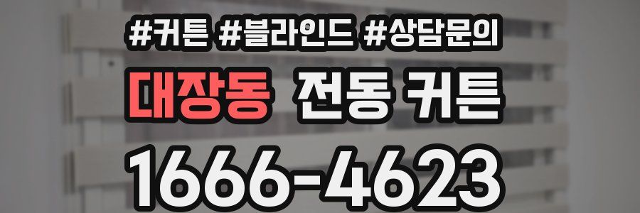 대장동 전동 커튼