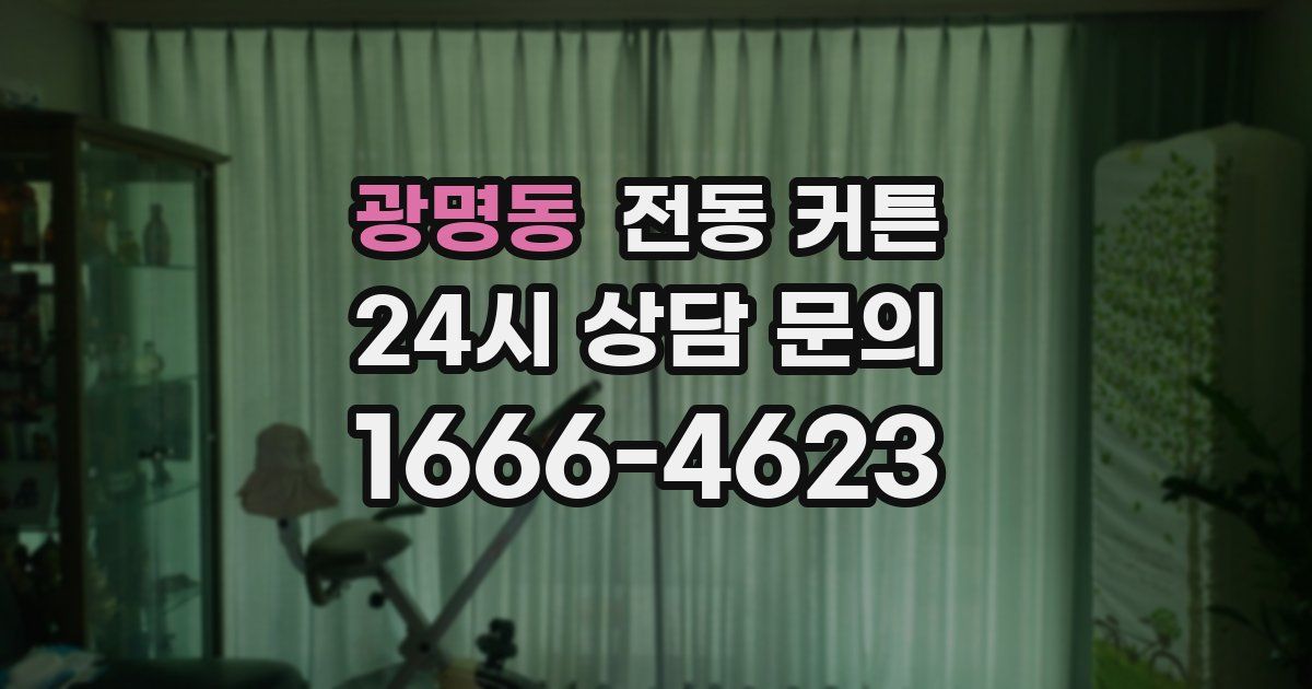 광명동 전동 커튼
