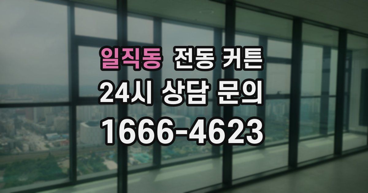 일직동 전동 커튼