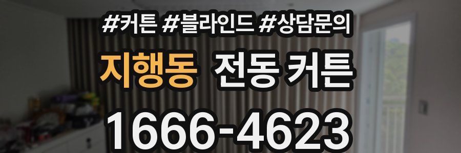 지행동 전동 커튼