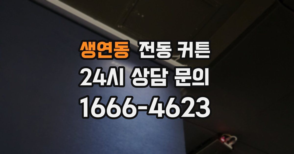 생연동 전동 커튼