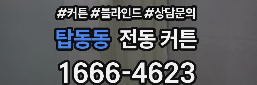 탑동동 전동 커튼