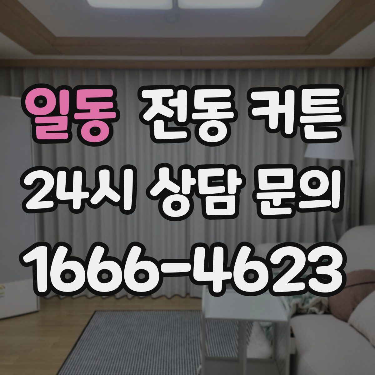 일동 전동 커튼