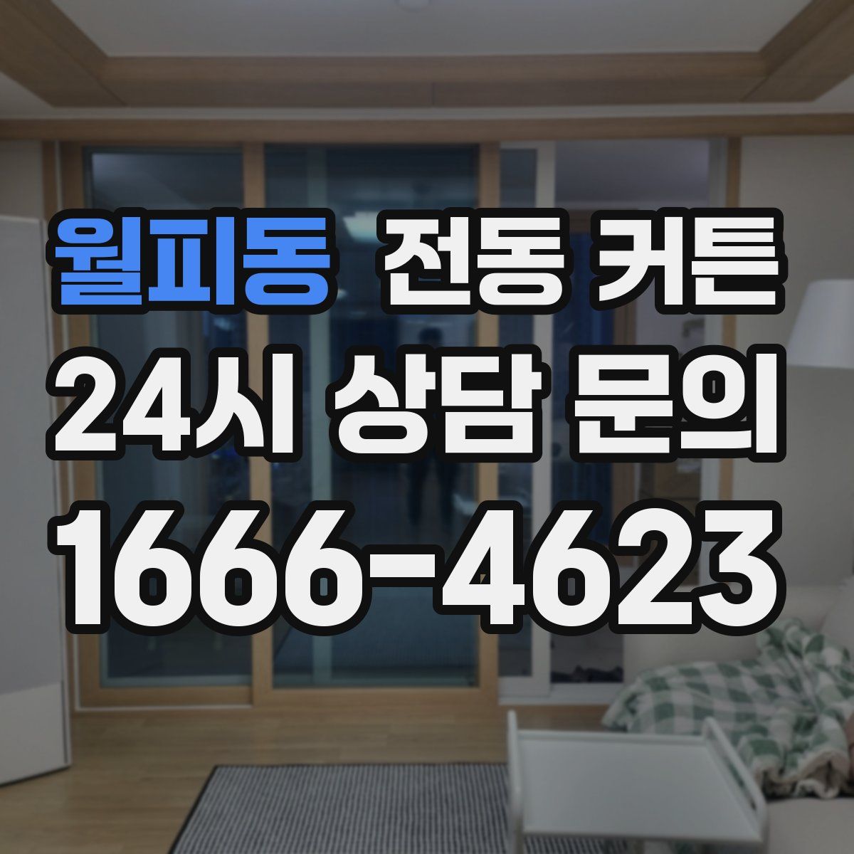 월피동 전동 커튼