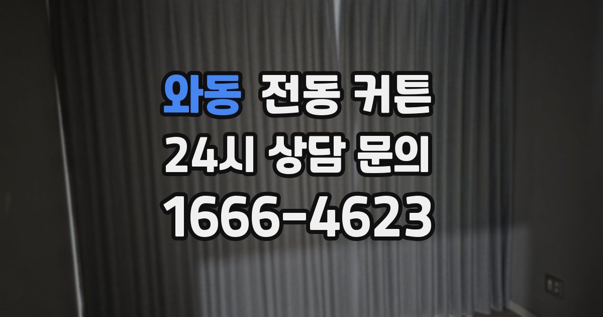와동 전동 커튼