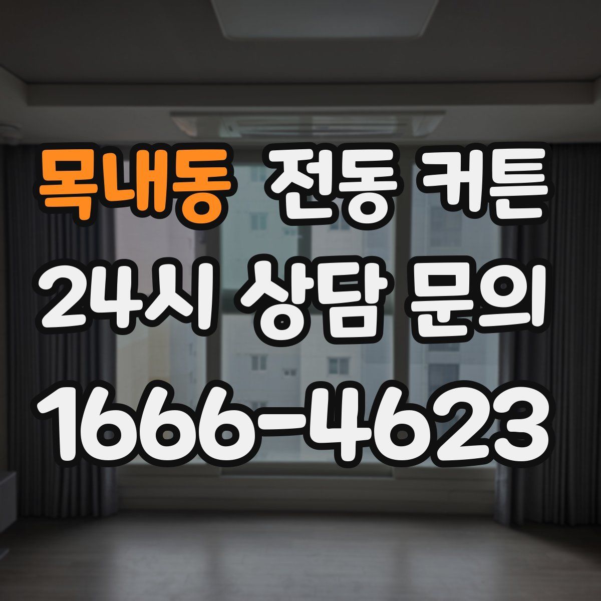 목내동 전동 커튼