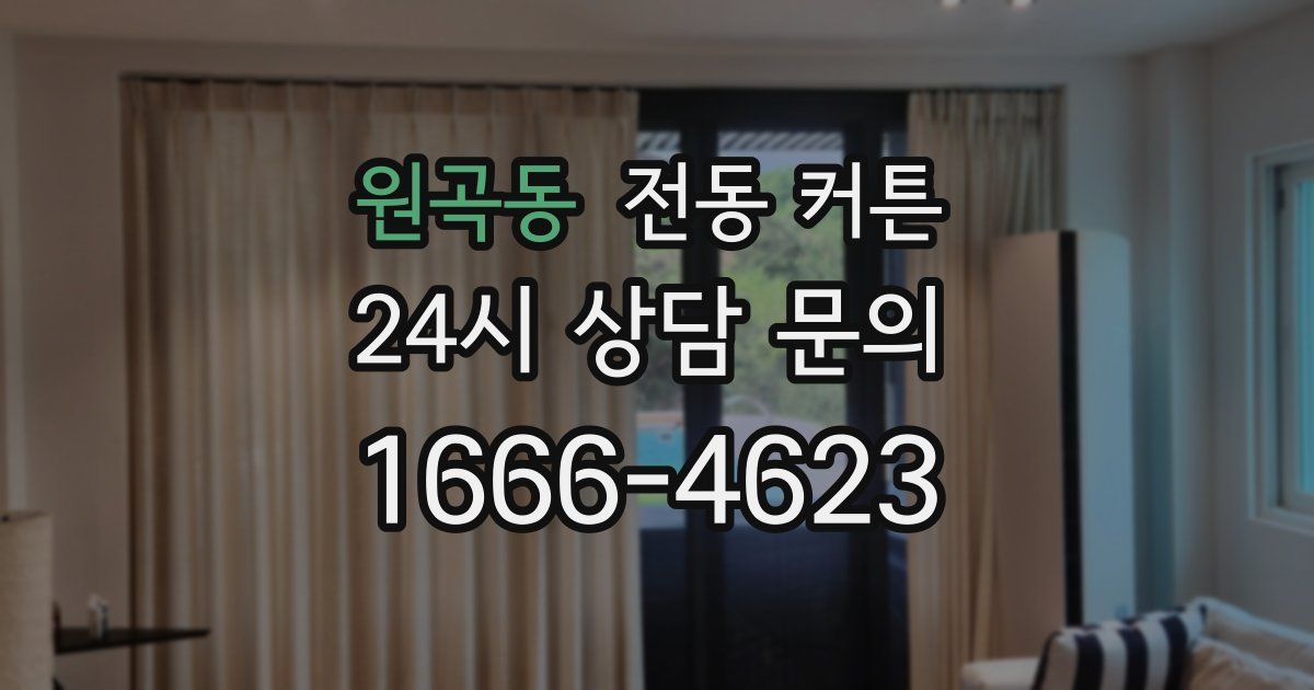 원곡동 전동 커튼