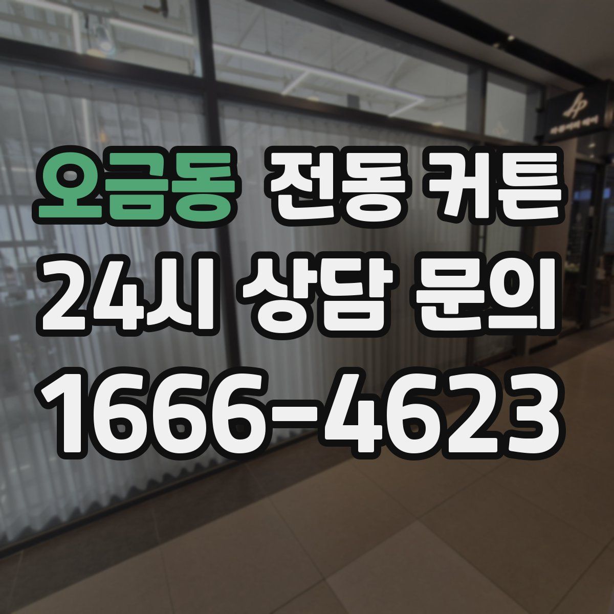 오금동 전동 커튼