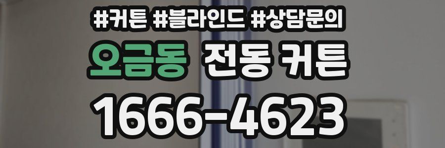오금동 전동 커튼
