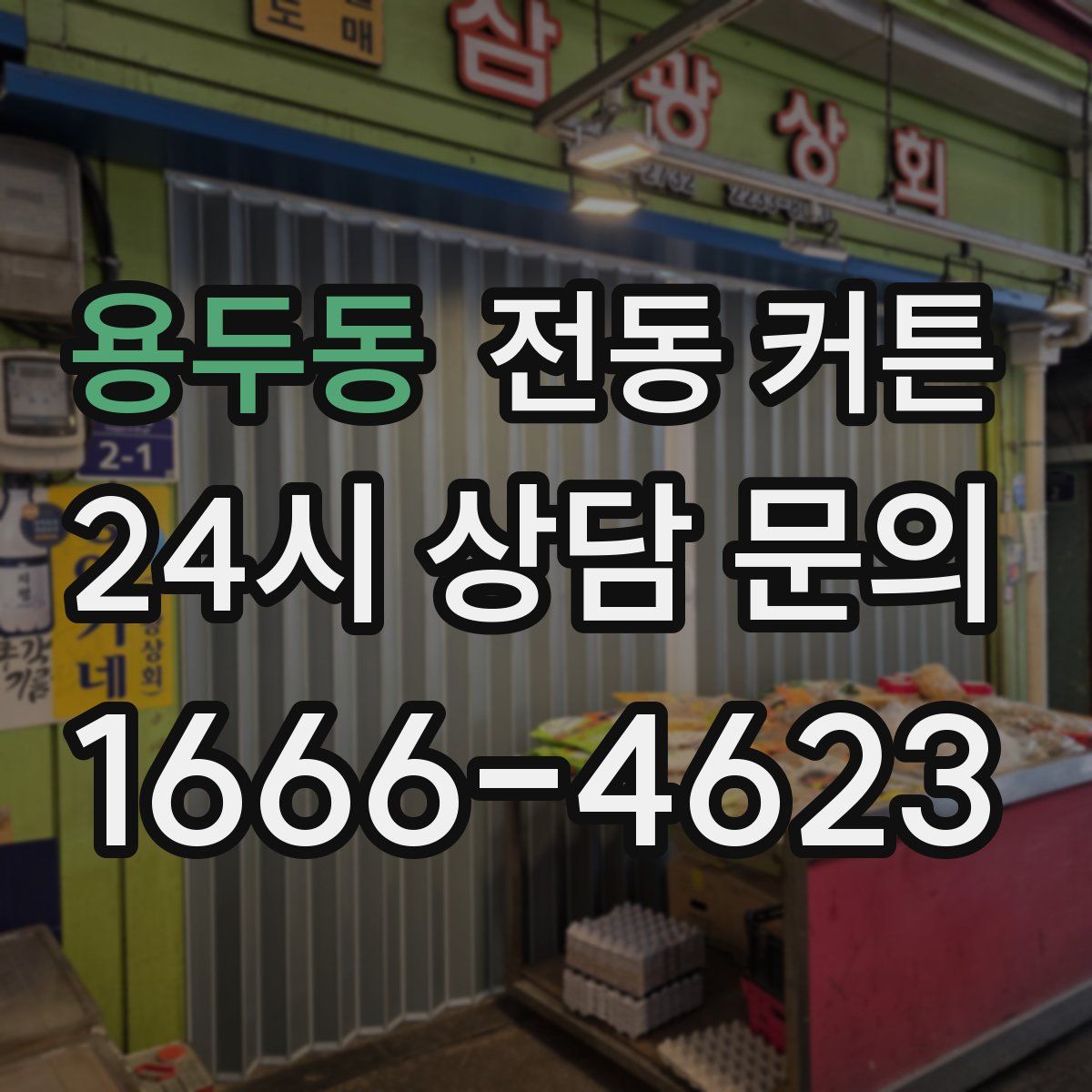용두동 전동 커튼
