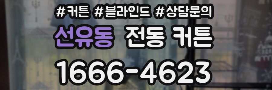 선유동 전동 커튼