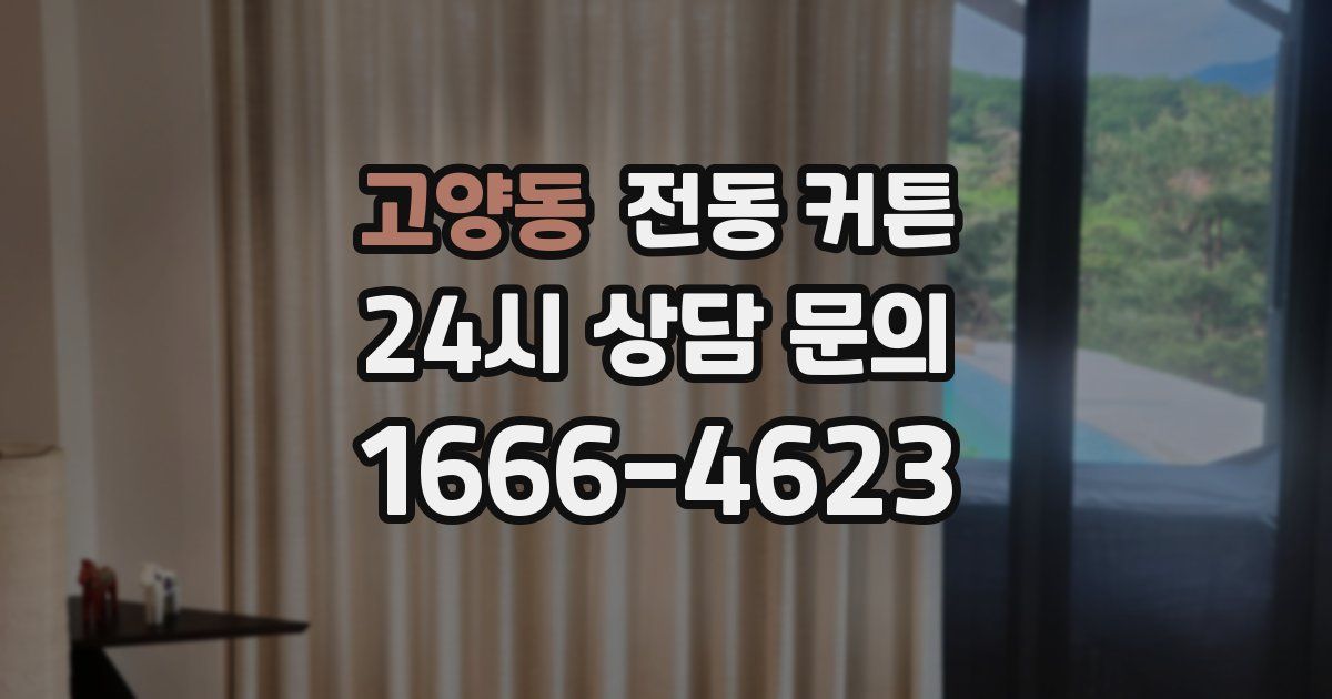 고양동 전동 커튼